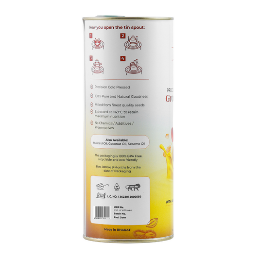 Cold Pressed Groundnut Oil