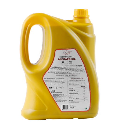Cold Pressed Mustard & Groundnut Oil 5L Combo