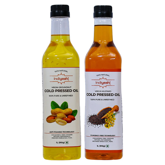 Cold Pressed Mustard & Groundnut Oil Combo