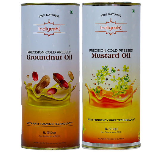 Cold Pressed Mustard & Groundnut Oil Combo