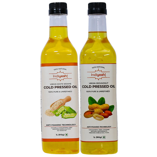 Cold Pressed White Sesame & Groundnut Oil Combo