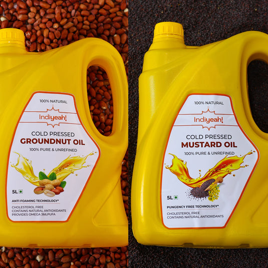 Cold Pressed Mustard & Groundnut Oil Combo